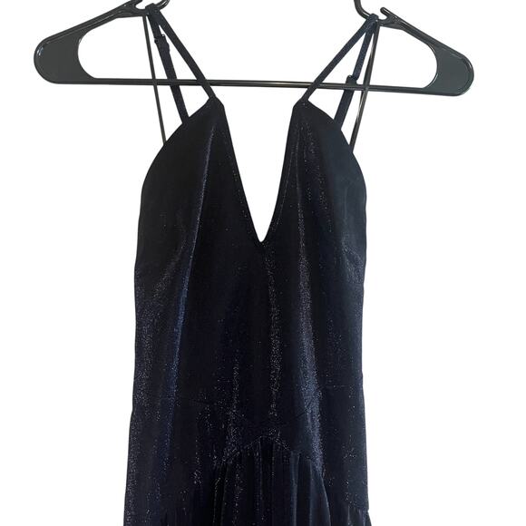 Dress The Population Sleeveless Metallic Cocktail Party Dress Black Size Small - Picture 2 of 6